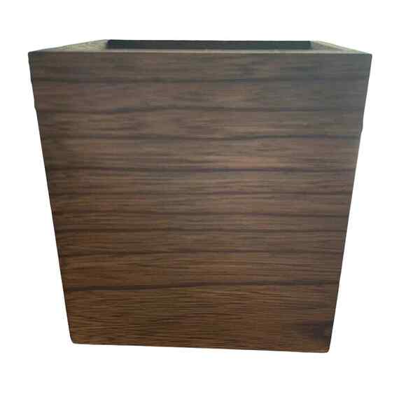 Vintage Carved Floral Wooden Storage Box Sears, Robuck & Co - 1970’s - Open Top - Picture 4 of 7